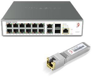 16-Port 2.5G L3 Managed Ethernet Switch with 10GBase-T Transceiver, 2.5Gb Network Switch, DHCP/OSPF/BGP/VLAN/ACL/LACP/IGMP Supported, Built-in Smart Fan, Desktop/Wall-Mount