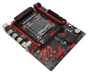 Zunate X99 LGA 2011 V3 Motherboard with 4 DDR4 Slots, M.2 Slots, LAN Card, Multiple Expansion Slots, Supports Core i7 and E5 V3 V4 Series Processors