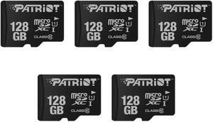 Patriot LX Series Micro SD Flash Memory Card 128GB - 5 Pack