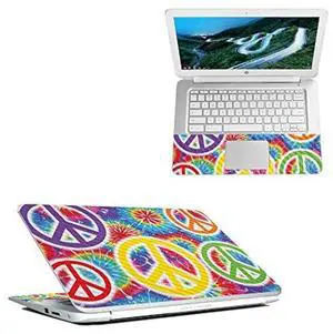 MightySkins Carbon Fiber Skin for HP Chromebook 14" (2018) | Protective, Durable Textured Carbon Fiber Finish | Easy to Apply, Remove, and Change Styles | Made In The USA, Peaceful Explosion (CF-HPCH1