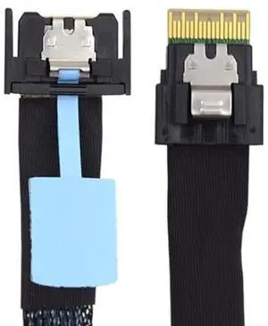 xiwai PCI-E 5.0 MCIO Mini Cool Edge IO PCI-E 4i 38Pin Male to Slimline 4X SFF-8654 Extender Cable 50cm/1.6ft