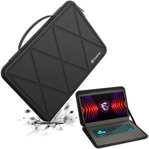 Smatree Hard EVA Protective Sleeve for 15.6 inch MSI Thin A15 AI B8V/Thin15/Thin A15, for 16 inch MSI Prestige A16 AI+ Copilot+PC/Prestige-16-AI Evo B1M/Prestige 16AI Studio B1V Laptop (X8288)