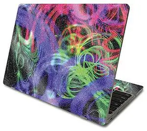 MightySkins Glossy Glitter Skin Compatible with Samsung Chromebook 4 (2021) 11.6" - Neon Splatter | Protective, Durable High-Gloss Glitter Finish | Easy to Apply and Change Styles | Made in The USA