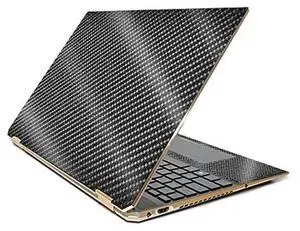 MightySkins Glossy Glitter Skin for HP Spectre x360 15.6" Gem-Cut (2019) - Carbon Fiber | Protective, Durable High-Gloss Glitter Finish | Easy to Apply, Remove, and Change Styles | Made in The USA