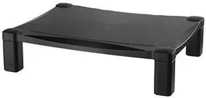 Kantek Single-Level Monitor Stand, 17" X 13.25" X 3" To 6.5", Black, Supports 50 Lbs