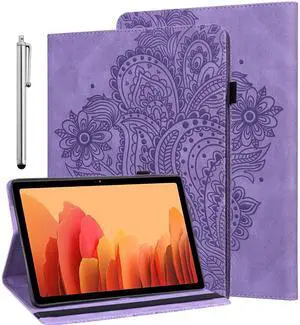 ALILANG Kindle Fire Max 11 Case (2023) with Stylus, PU Leather Stand Flip Cover for Fire Max 11 inch Tablet - Purple