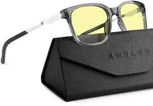 ANYLUV Blue Light Glasses for Men, Computer Gaming Glasses men, Stylish Anti Eyestrain Blue Light Blocking Glasses Men