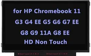 ARUISIFX LCD Screen Replacement for HP Chromebook 11 G3 G4 EE G5 G6 G7 G9 11A G8 EE, ProBook G2, Stream Pro Series LCD LED Display Panel HD 30 Pin EDP (Non Touch)