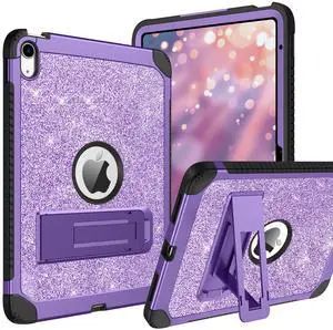 BENTOBEN for iPad 10th Generation Case,iPad 10.9 Case 2022, Glitter Sparkly 3 Layers Shockproof Kickstand Rugged Protective Tablet Cover Case for iPad 10.9 Inch 2022 Release, Purple