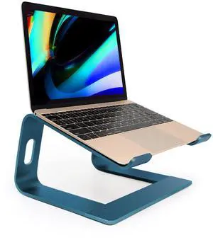 Laptop Stand,Ergonomic Aluminum Laptop Mount,Detachable Laptop Riser,Notebook Holder Compatible with MacBook Pro/Air HP Lenovo Samsung,Dell,All 10-17.3" Laptops (Deep Sea Blue)