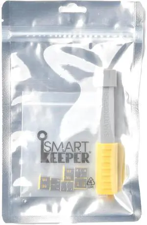 Smart Keeper USB Port Locks Basic with Key - 6 Lock 1 Key (Yellow)