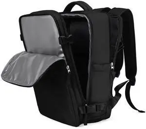 coowoz Travel Backpack For Women Men Airline Approved,Black Carry On Backpack,Large Hiking Waterproof Outdoor Sports Rucksack Casual Daypack Fit 15.6 Inch Laptop Backpack for College