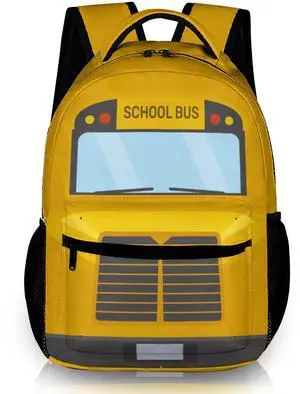 School Bus Truck Backpack for Boys Girls, Elementary Middle High School Bookbags for Teen Kids Students, Large Travel Laptop Backpack Durable Lightweight School Bags