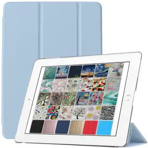 DuraSafe Cases for iPad 9.7 Inch 2013 Air 1 Generation [ Air 1st ] MD785LL/B MD788LL/B MD786LL/B MD789LL/B MD787LL/B Slim Lightweight Protective PC Dual Angle Stand Cover - Light Blue