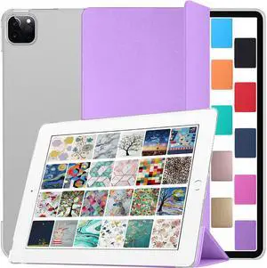 DuraSafe Cases for iPad PRO 11 Inch 2020 2 Gen [ PRO 11 2nd ] MY232LL/A MXDC2LL/A MXDE2LL/A MXDG2LL/A MY252LL/A MXDD2LL/A MXDF2LL/A MXDH2LL/A iPad Cover with Translucent Frosted Hard Back - Purple