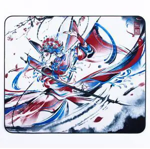 Mouse Pads EspTiger Pioneer Series WuXiang (480 x 400 x 4mm) Standard Size Anti-Slip SlimFlex Base Premium Coated Fabric Surface with Stitches Large Gaming Mousepad - Multi-Color Design