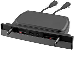 EYPINS USB Hub Suitable for Tesla,Retractable Hub Docking Station Compatible with Tesla Model 3/Y,Fast Charge Cable Adapter,2pcs Type-C Retractable Cables,Center Console USB Hub Interior