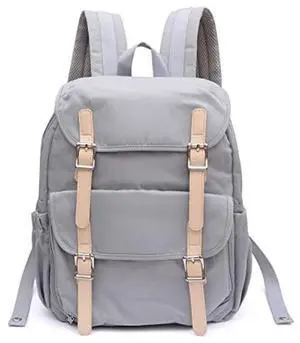 himawari Backpack/Travel Backpack for Women 14.9" College Vintage Waterproof Bag , Work Backpack for 14inch Laptop(2706-Gray)