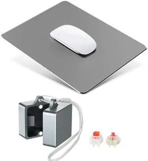 HONKID Switch Opener Aluminum Keyboard Switch Opener for Cherry MX Gateron Kailh Box Outemu Akko and Panda Mechanical Switches with Metal Magnet (Grey)