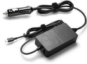 12V/24V 100W Car Laptop Charger USB C for MacBook HP Dell Acer Asus Lenovo Thinkpad, Google, MSI, LG, Samsung, Huawei, Surface pro 9 8, Razer, Chromebook, ROG Ally, Steam Deck and All Type-C Devices
