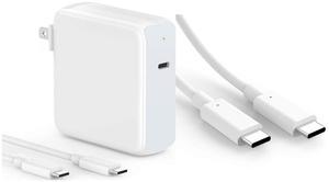 96W USB C Charger for MacBook Pro 16, 15, 14, 13 inch 2021, 2020, 2019, 2018, New MacBook Air, iPad Pro, 6.6ft 5A USB C to C Charging Cable+10ft 100W USB C Fast Charging Cable