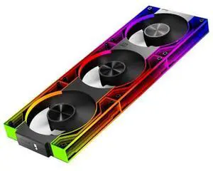 ICOLER PC Fan JM-V3 120 Infinity Mirror Module Daisy-Chain 120mm ARGB PWM Fan Triple Pack Suitable for Computer Case & 360mm AIO Cooler
