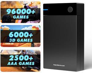 Kinhank 12tb Retro Game Hard Drive with 96000+ Games, Retro Game Consoles Compatible with 400+ Emulators, Portable Game Hard Drive Disk Compatible with Win 7/8/10/11