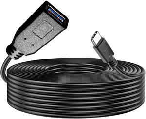USB C to USB 50FT 3.0 Adapter,USB Type C Male to USB 3.0 Female Cable Thunderbolt3 to USB Adapter Compatible with iPad Pro 2019,Samsung Galaxy S21 S20 Plus Ultra Note 10,MacBook Pro