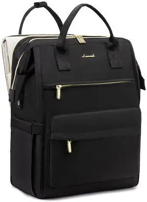 LOVEVOOK Laptop Backpack Purse for Women Waterproof Teacher Nurse Bag, 15.6 inch Work laptop Bag with USB Port, Business Travel Computer Backpack