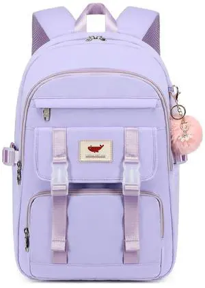 LXYGD Backpack for Girls,Laptop Backpacks 15.6 Inch School Bag Cute Backpacks for Women Students Aesthetic College Bookbag Travel Daypack (Purple)
