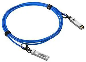10G SFP+ DAC Twinax Cable (Compatible with Ubiquiti UACC-DAC-SFP10-5M), Passive Direct Attach Copper, 5m 16.4ft SFP+ to SFP+ DAC,Blue