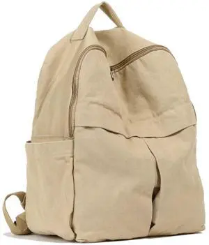 MaxxCloud Cute College Laptop Backpack for Women, Heavy Cotton, Retro Canvas Backpack Travel Bag