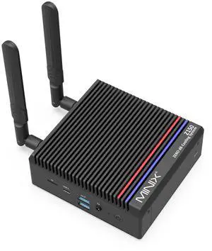 MINIX Z150-0dB Fanless Mini PC, Intel N150, 16GB DDR4, 512GB M.2 PCIe Gen3 x 4 NVMe SSD Mini Desktop Computer, 4K Dual Display/2.5G LAN/USB3.2/USB-C/Vesa Mount/Auto Power On for Offfice Business