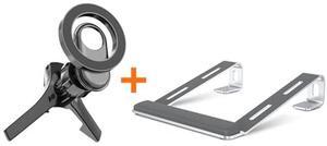 NTMY Laptop Stand for Desk + Magic MagSafe Car Mount Vent