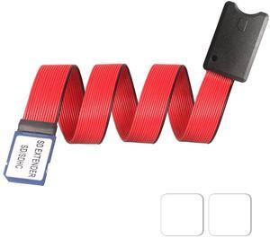 SD Memory Card Extension Cable PVC Material Car Navigation Memory Card Expansion Cable Computer SD Card Interface External Card Slot Adapter (19.6in/50cm)