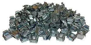 RackGold(r) 12-24 Snap-in Zinc Cage Nuts 100 Pack - USA Made