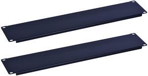 RackPath 2U Blank Rack Mount Panel Spacer for 19in Server Rack Enclosure or Network Cabinet - 2 Pack