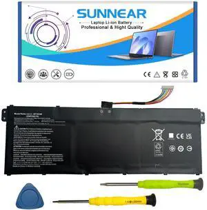 SUNNEAR AP18C8K 50.29Wh Battery Replacement for Aspire 5 A514-52 Chromebook 314 C933 Swift 3 SF314-42 SF314-57 SF314-58 Series Laptop 11.25V 4471mAh SB10K97587