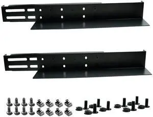 1U Server Rack Rails, Universal Rack Mount Rails Fit for Dell Compaq Hp IBM APC, 4-Post Server Rack Shelf Rail, 17"-27.9" Adjustable Depth,110 Lbs Capacity
