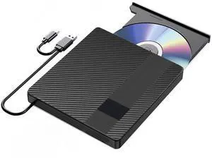 Svemei External Blu-ray Drives DVD/CD/BD Player for Laptop USB 3.0 Type-C Portable CD DVD Burner Reader 3D Optical Bluray Drive Compatible with Windows XP/7/8/10/11 Macos for MacBook Laptop Desktop