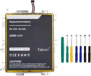 TAWUZUOR Replacement Battery Compatible with M2/V3/R5 HD 10.1 9th 29/55/C7 58/00/02/80 3.8V 6300mAh