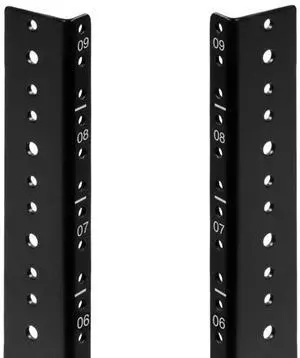 TECHTOO 9U Vertical Rack Rail Pair DIY Kit with Hardware for Network Equipment/Server/UPS Mounting Rail Kit (9U)