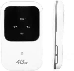 High Speed 4G LTE Portable Router, 150Mbps, 2400mAh USB Rechargeable, Mobile for Travel Outdoor, Built in SIM Card Slot, Long Battery Life, Car Sharer