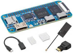 Banana Pi BPI M4 Zero Allwinner H618 Linux Single Board Computer, Wireless Dual-Band Development Board, LPDDR4 4GB RAM 32GB eMMC, ARM Mali G31 GPU for IoT Programming, Support Debian Ubuntu (Bundle3)