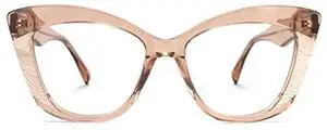 Zeelool Vintage Cat Eye Blue Light Blocking Glasses for Women Amy JGA300178-03 Champagne