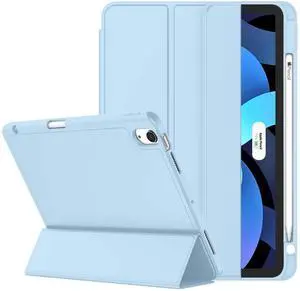 ZryXal iPad Air 11 Inch Case M3 2025 / M2 2024, iPad Air Case 5th Generation/4th Generation 2022/2020 10.9 Inch [Support Touch ID and Auto Wake/Sleep] (Sky Blue)