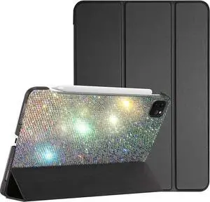 Teazgopx Bling Rhinestone Case Compatible with iPad Pro 11 inch (1st, 2nd, 3rd, 4th Gen) 2018/2020/2021/2022 - High Quality Hand Glued Diamond,Glitter Sparkle Fashion Luxury Shiny Crystal Hard Shell