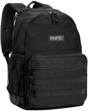 Wrangler Backpack for Men and Women, Casual Daypack for Travel, Work School, Laptop Backpack with Notebook Sleeve
