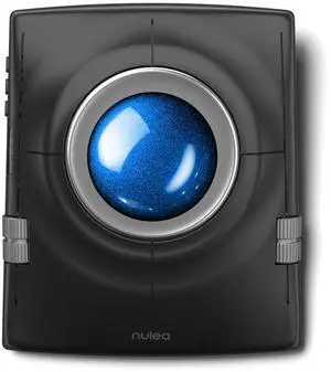 Nulea Wireless Trackball Mouse, Ergonomic 55mm Trackball, Adjustable DPI for Precise Control, Left or Right Hand Compatible, Rechargeable, Multi-Device Bluetooth & 2.4GHz for PC, Laptop, Mac(Blue)
