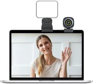 NearStream V08AF 4K Webcam and SL10B Selfie Light, Streaming Webcam with Software Control, Adjustable FOV, Webcam Light with Adjustable Brightness & Color Temp, for Video Call/Online Meet/Livestream